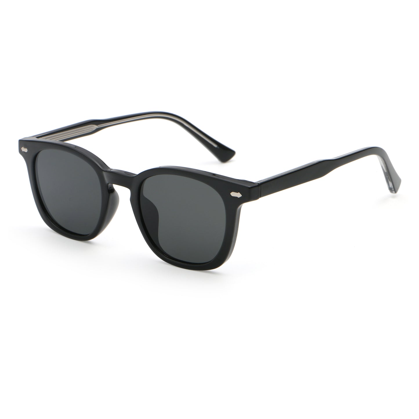 Ayelah AZ6243 Retro Classic Round Reinforced Solid Colour sunglasses