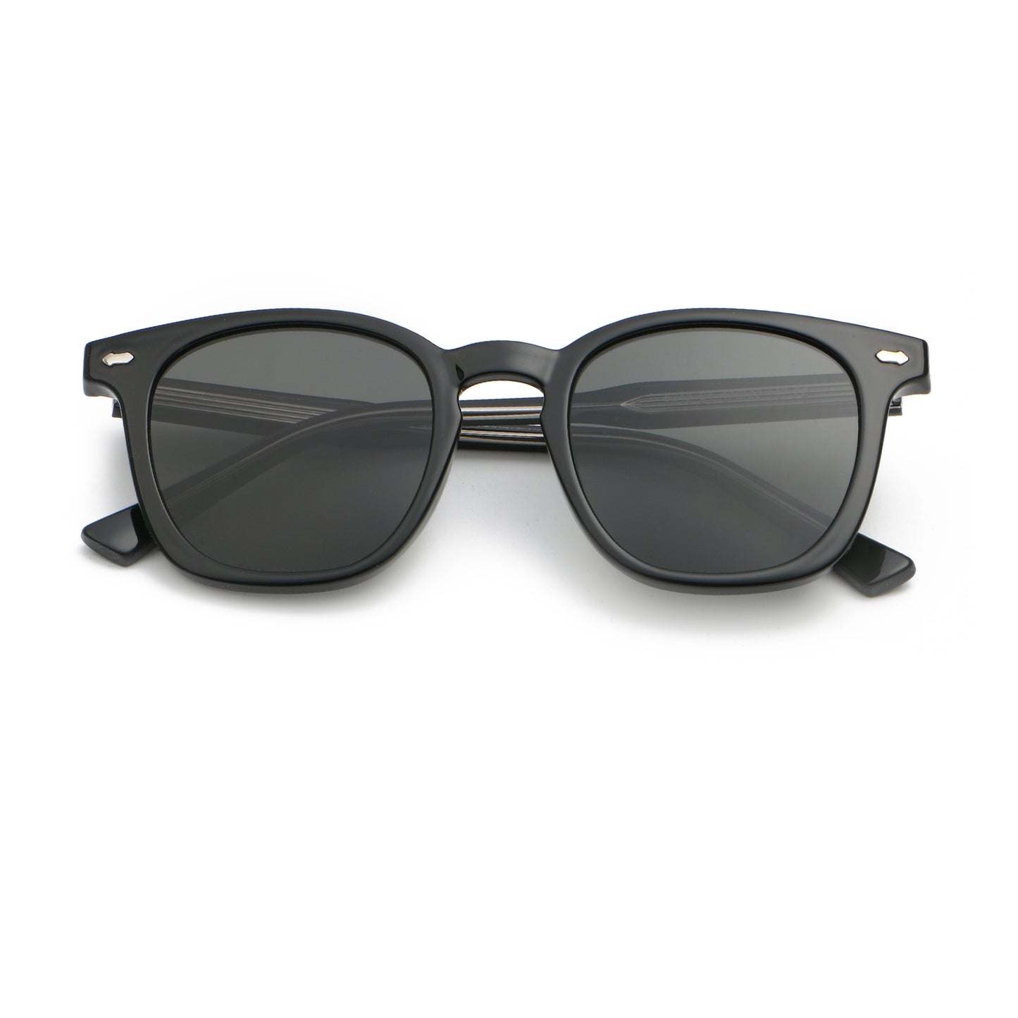 Ayelah AZ6243 Retro Classic Round Reinforced Solid Colour sunglasses