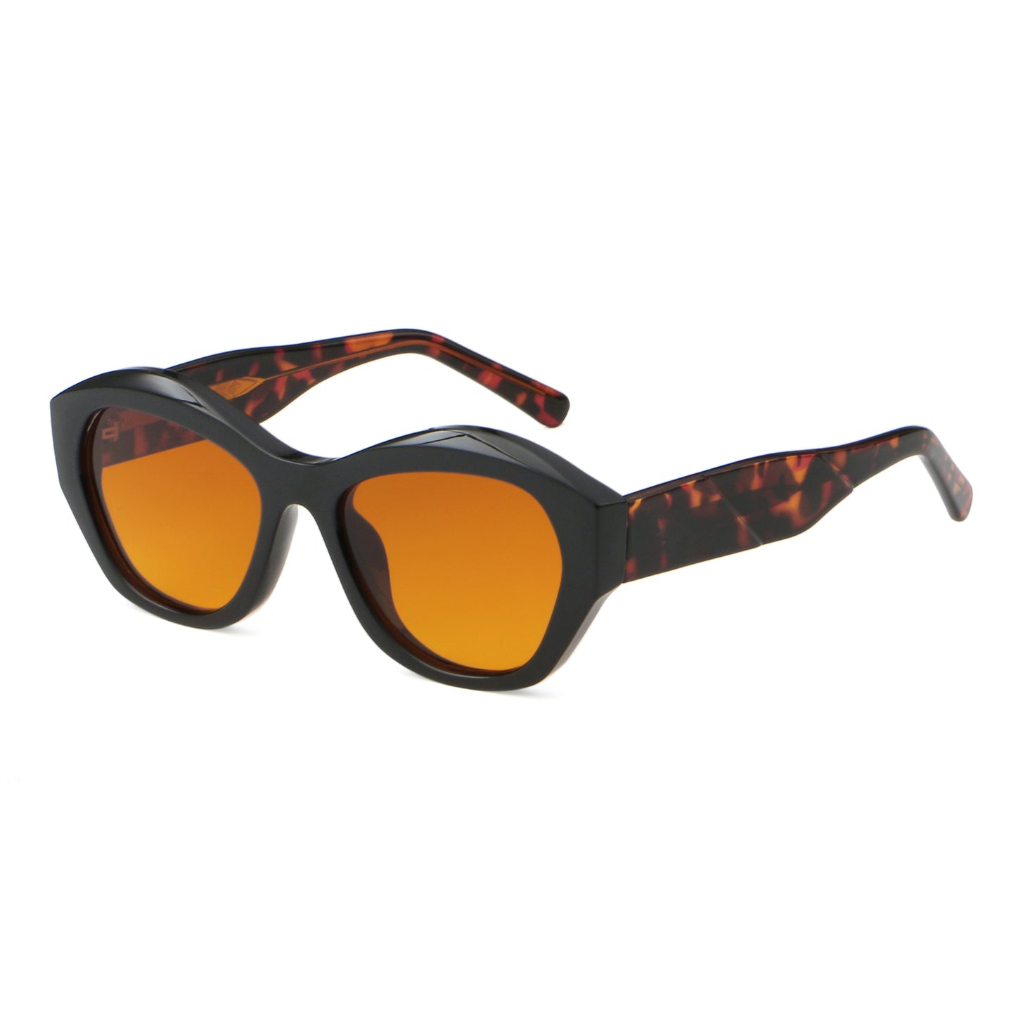 Ayelah AZ8824 Acetate Sculptural Cat-Eye Sunglasses