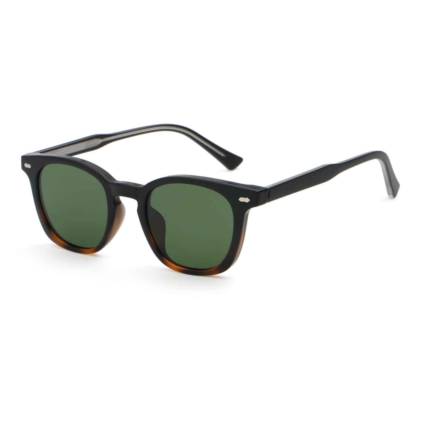 Ayelah AZ6243 Retro Classic Round Reinforced Solid Colour sunglasses