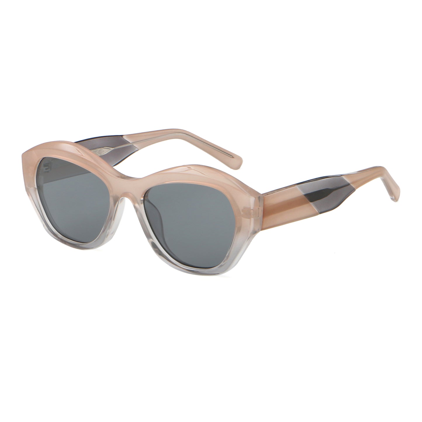 Ayelah AZ8824 Acetate Sculptural Cat-Eye Sunglasses