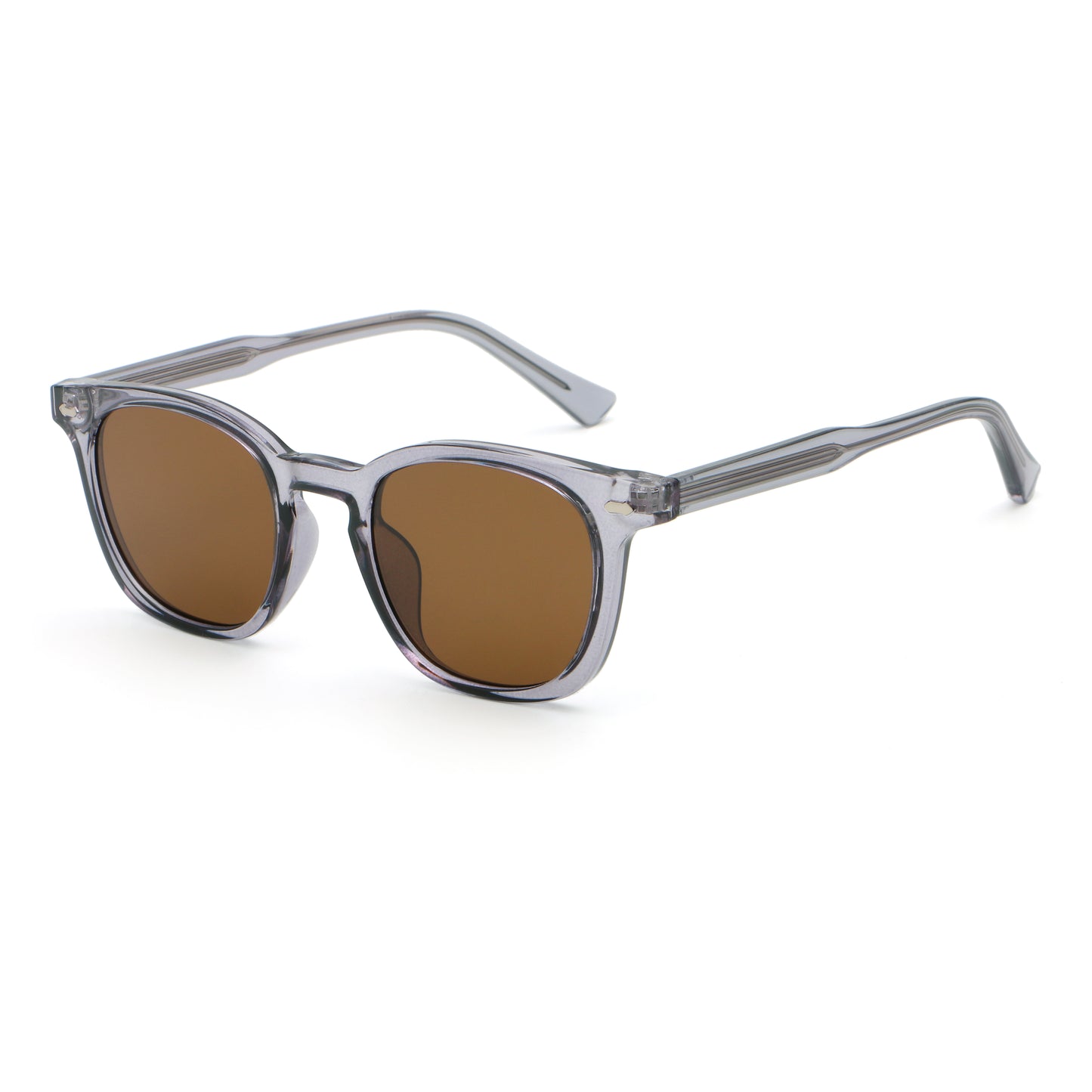 Ayelah AZ6243 Retro Classic Round Reinforced Solid Colour sunglasses