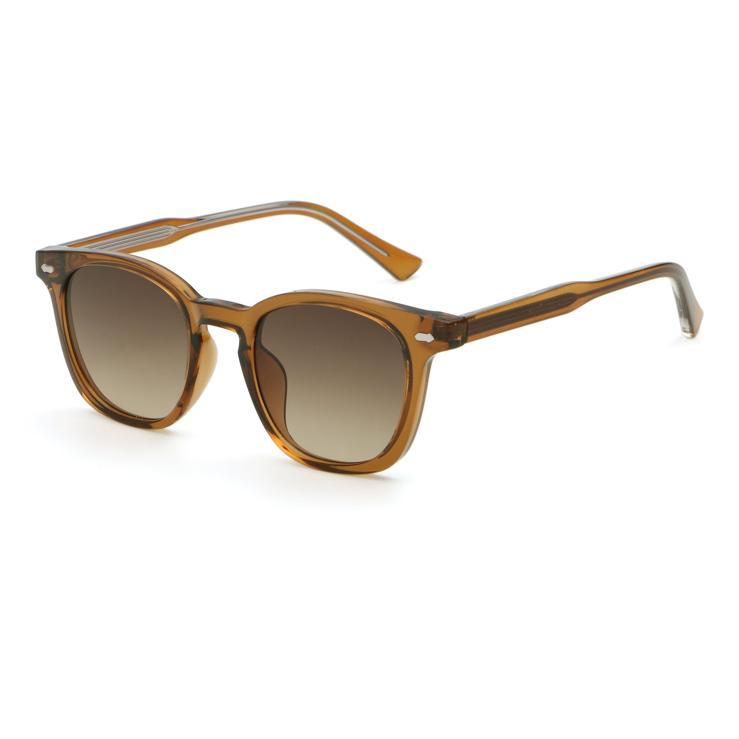 Ayelah AZ6243 Retro Classic Round Reinforced Solid Colour sunglasses