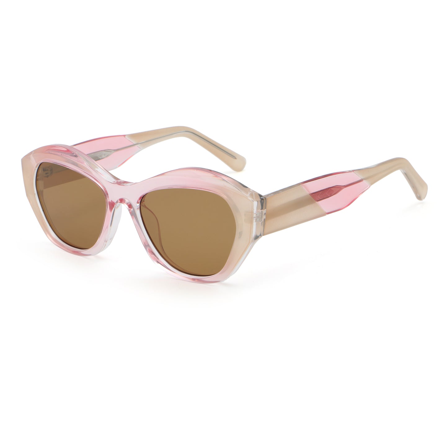Ayelah AZ8824 Acetate Sculptural Cat-Eye Sunglasses