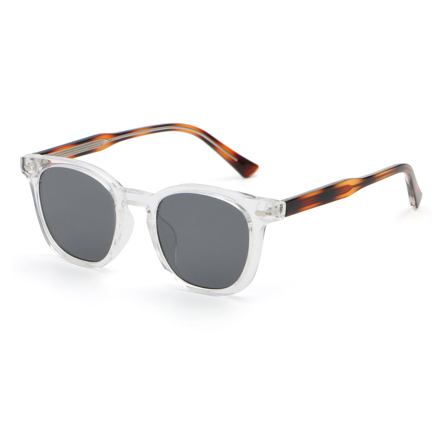 Ayelah AZ6243 Retro Classic Round Reinforced Solid Colour sunglasses