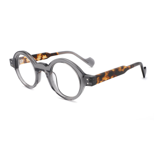 G2402 Retro Chic Round Acetate Eyeglasses