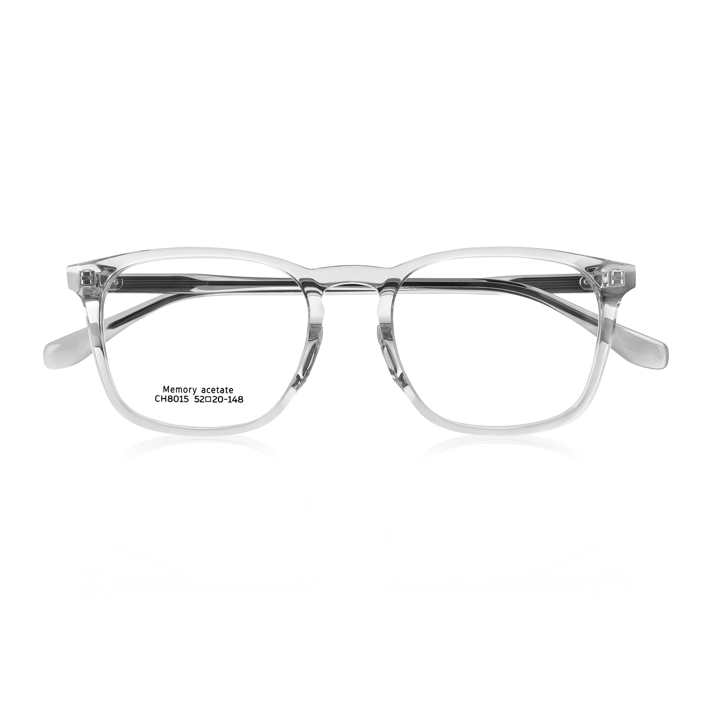 8015 Transparent Acetate eyeglass | Solid Colour Eyewear