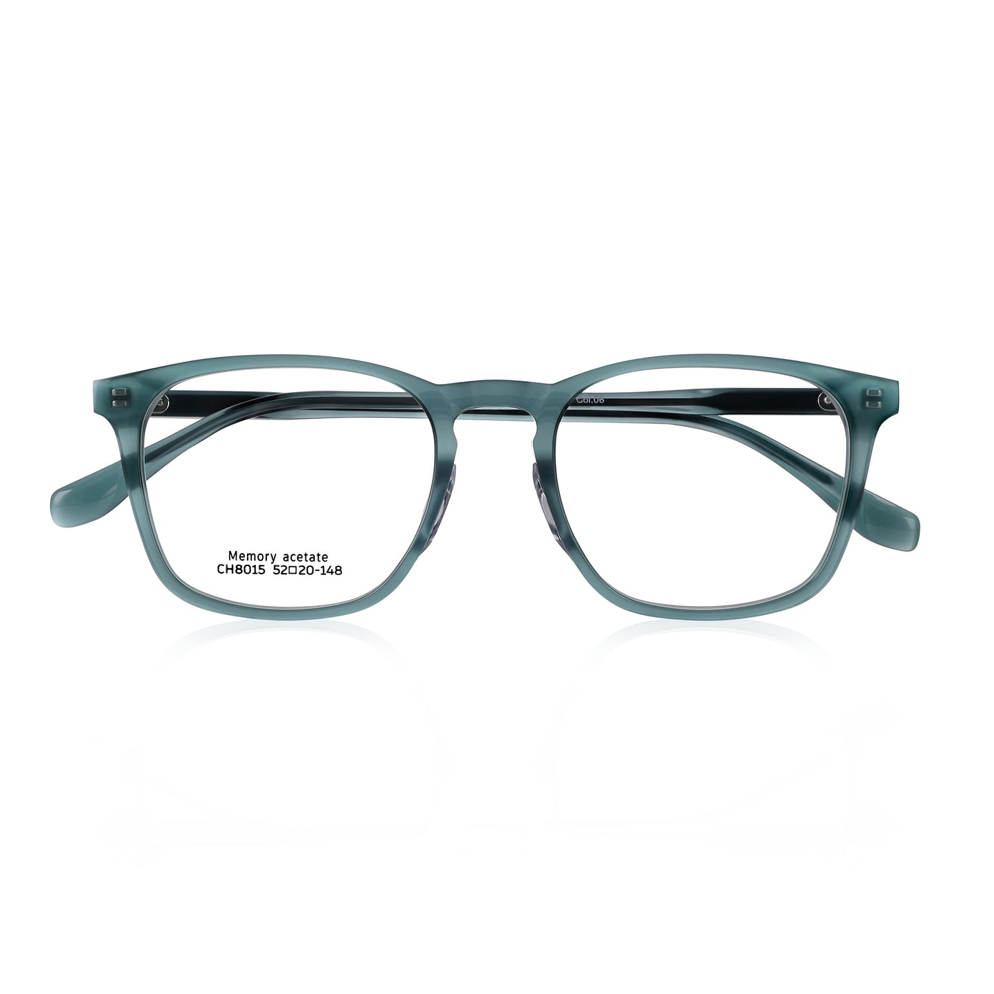 8015 Transparent Acetate eyeglass | Solid Colour Eyewear