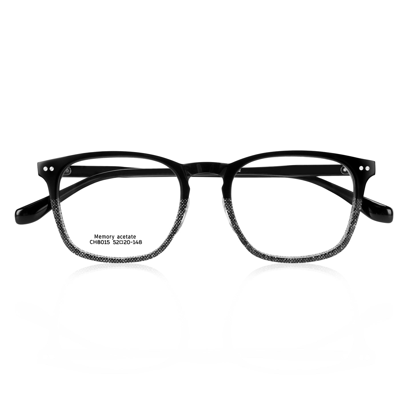 8015 Transparent Acetate eyeglass | Solid Colour Eyewear