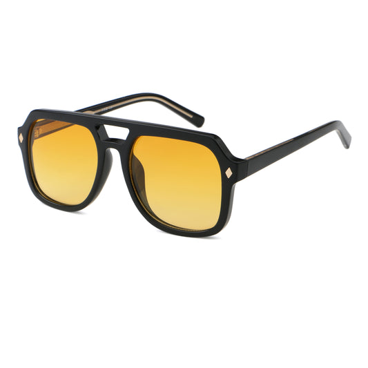 UM8838 Hexagon Polarized Thick Frame Luxury Fashion Elegant Sun Glasses