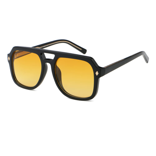 UM8838 Hexagon Polarized Thick Frame Luxury Fashion Elegant Sun Glasses