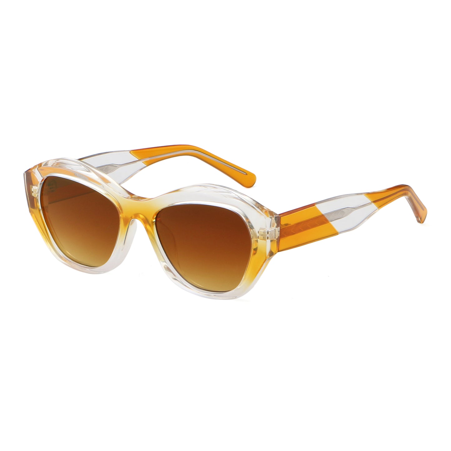 Ayelah AZ8824 Acetate Sculptural Cat-Eye Sunglasses