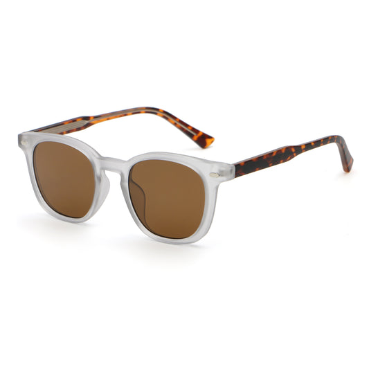 Ayelah AZ6243 Retro Classic Round Reinforced Solid Colour sunglasses